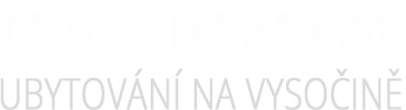 Chata Mládkov – ubytování na Vysočině